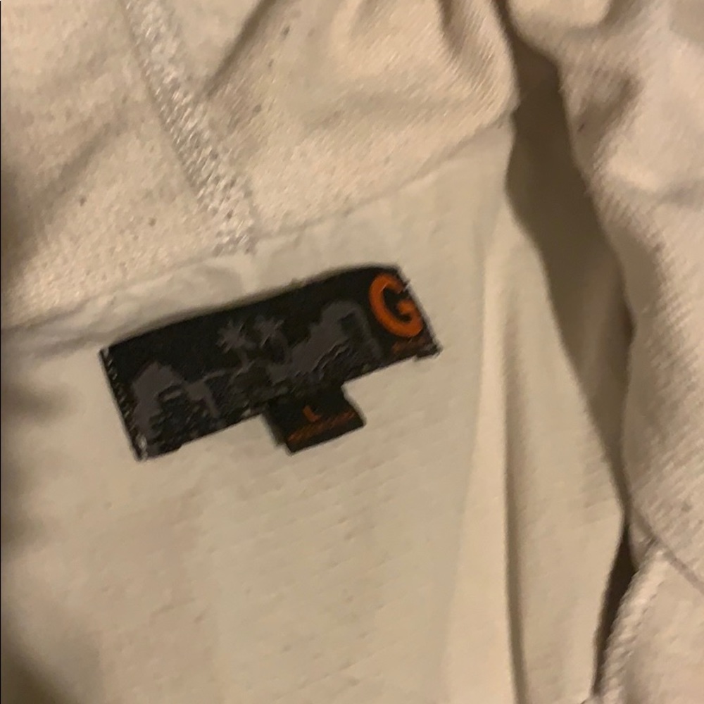 G by Guess Men’s off white vested hoodie - Picture 2 of 5